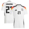 Maglia ufficiale Germania Gundogan 21 Casa Euro 2024 per Uomo